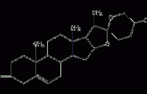 Diosgenin structural formula