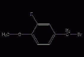 3-fluoro-4-methoxybenzyl bromide structural formula