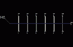 1H,1H-Perfluoro-1-heptanol structural formula