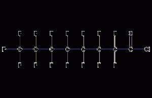 Perfluorooctanoyl chloride structural formula