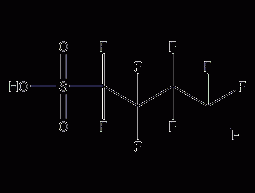 Nonafluoro-1-butanesulfonic acid structural formula