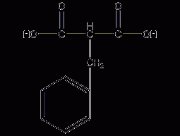 Benzyl stearic acid structural formula