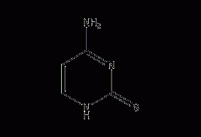 4-amino-2-mercaptopyrimidine structural formula