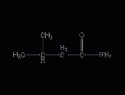 Isovaleramide structural formula