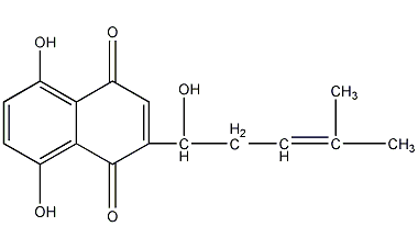 Shikonin structural formula