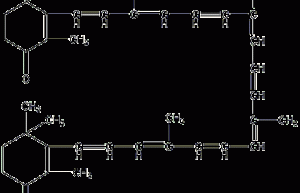 Canthaxanthin (trans) structural formula