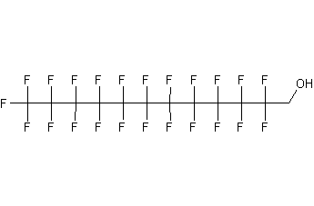 1H,1H-Perfluoro-1-dodecanol structural formula