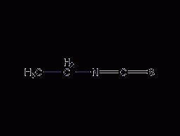 Ethyl isothiocyanate structural formula