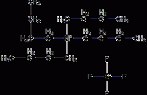 Tetrabutyl ammonium tetrafluoroborate structural formula