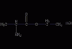 DL-alanine ethyl ester hydrochloride structural formula