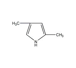 2,4-Dimethylpyrrole Structural Formula