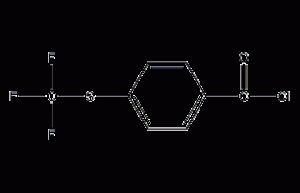 4-(trifluoromethyl)benzoyl chloride structural formula