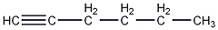 1-hexyne structural formula