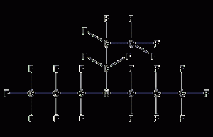 Perfluorotripropylamine structural formula