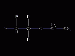 1,1,2,2-tetrafluoroethyl ethyl ether structural formula