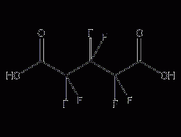 Hexafluoroglutaric acid structural formula