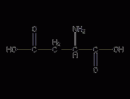 DL-aspartic acid structural formula