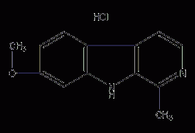 Harmin hydrochloride structural formula