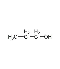 1-Propanol Structural Formula