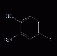 2-amino-4-chlorophenol structural formula