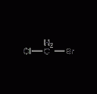 Bromochloromethane structural formula