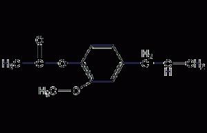 Structural formula of eugenol acetate