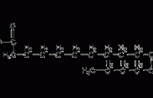 Palmitic acid structural formula