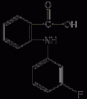 N-(3-fluorophenyl)anthranilic acid structural formula