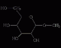 α-D-methylglucoside structural formula