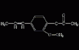 Isoeugenyl acetate structural formula